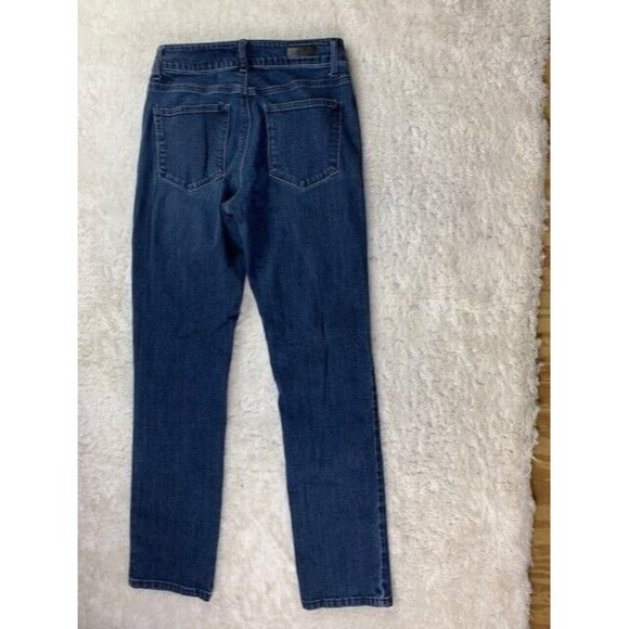 Lee Size 28x30 (Measured) Womens Jeans Straight Stretch Mid Rise Med Wash - Picture 3 of 3